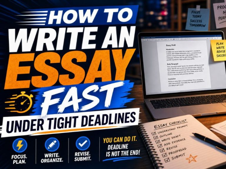 how to write essay fast